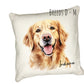 Hand Printed Watercolour Dog Cushions - Breeds D-M