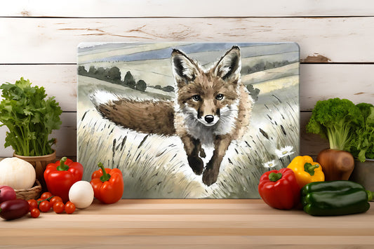 Countryside Critters - Tempered Glass Cutting Board - (285x200mm and 390x290mm) Gloss or Textured Finish