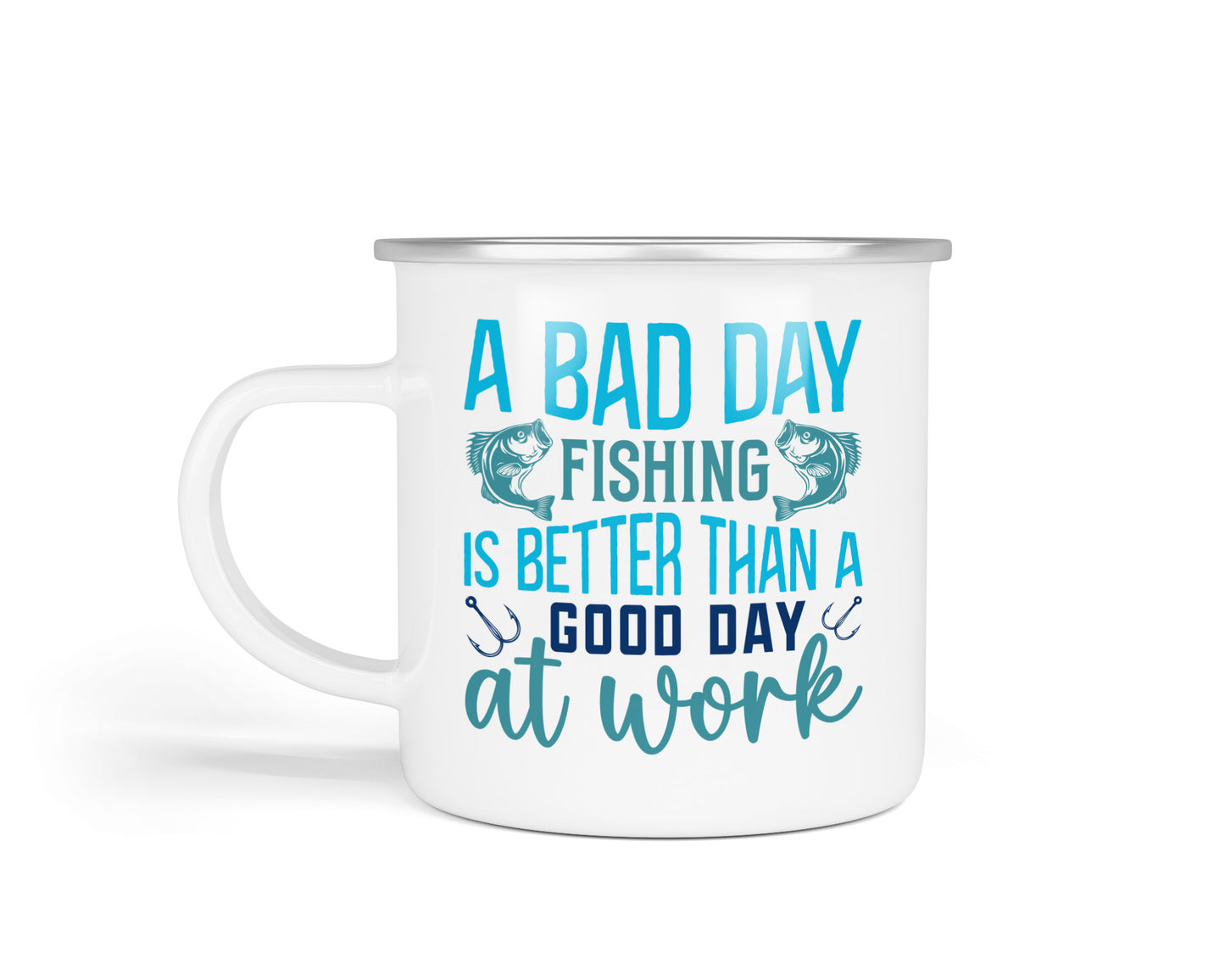 Fishing Enamel Cup Collection – Durable Gifts for the Great Outdoors