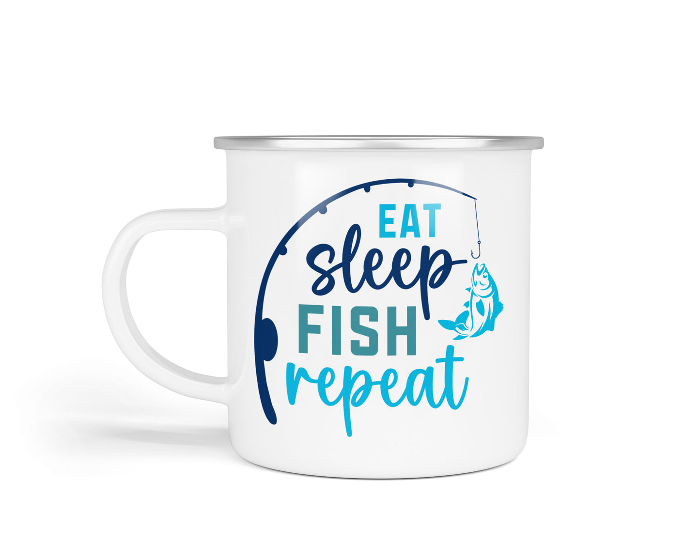 Fishing Enamel Cup Collection – Durable Gifts for the Great Outdoors