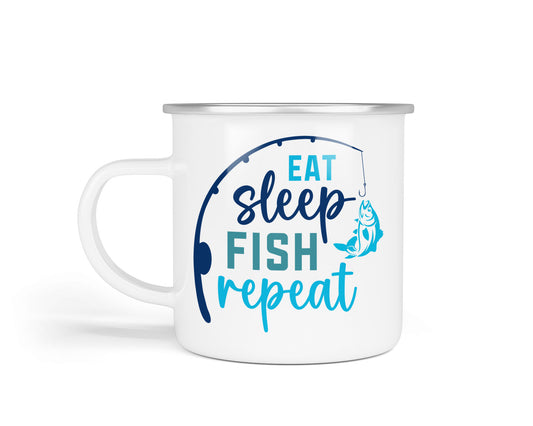 Fishing Enamel Cup Collection – Durable Gifts for the Great Outdoors