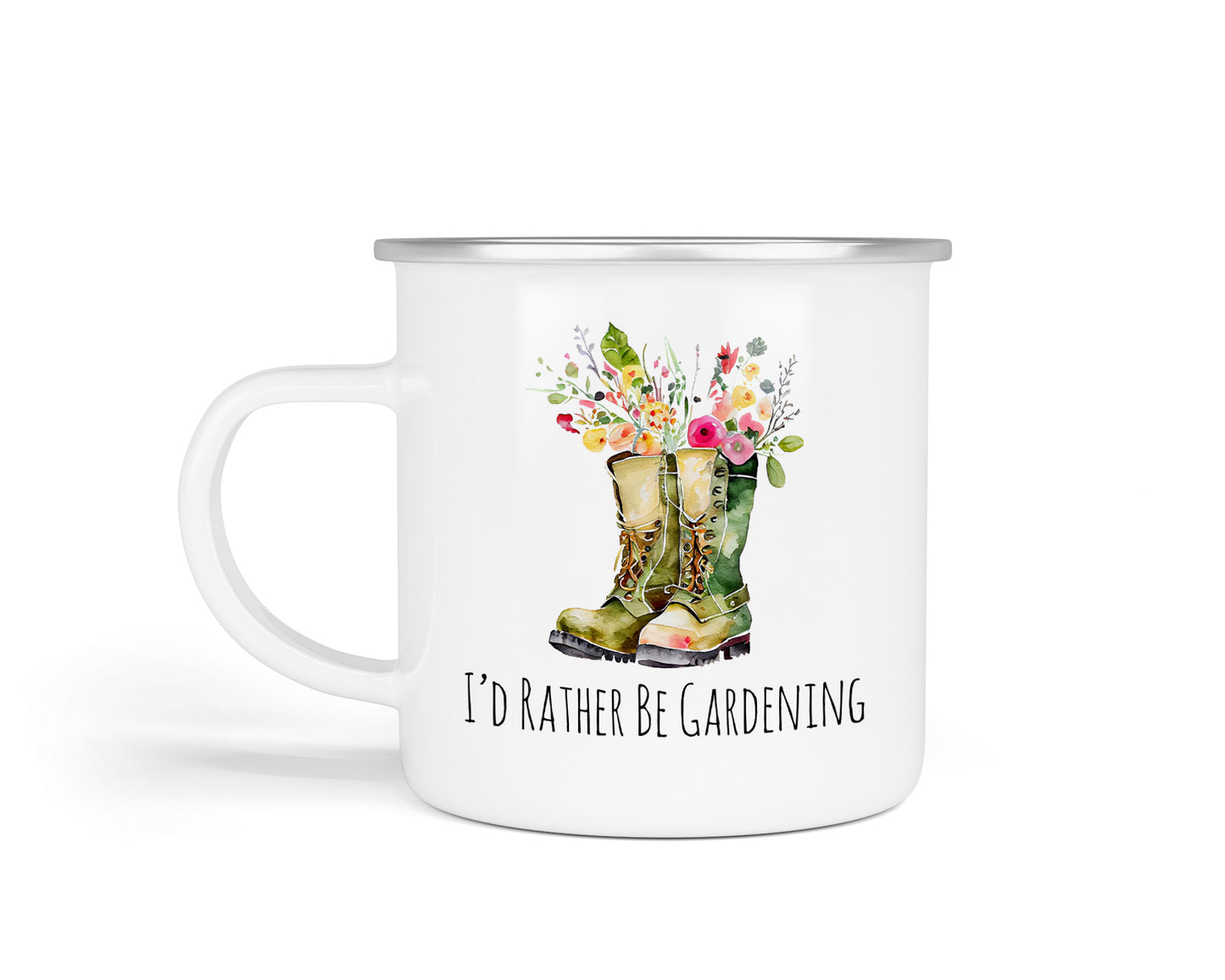 Gardener's Enamel Cups – Charming Designs for Green Fingers