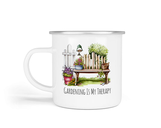 Gardener's Enamel Cups – Charming Designs for Green Fingers